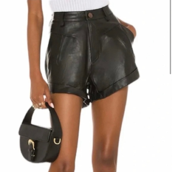 NWT One Teaspoon Leather Streetwalker Short Size XS - Picture 4 of 7